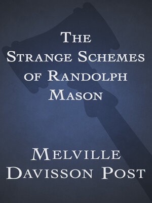 cover image of The Strange Schemes of Randolph Mason